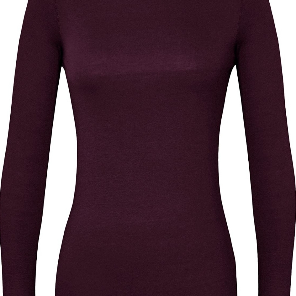 Sivvan Women’s Comfort Long Sleeve T-Shirt, Eggplant, Size 3XL New with Tags